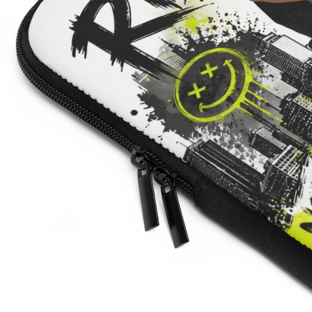 Custom Name Ride Your Way Laptop Sleeve | Youth BMX Graffiti Laptop Case 2607040