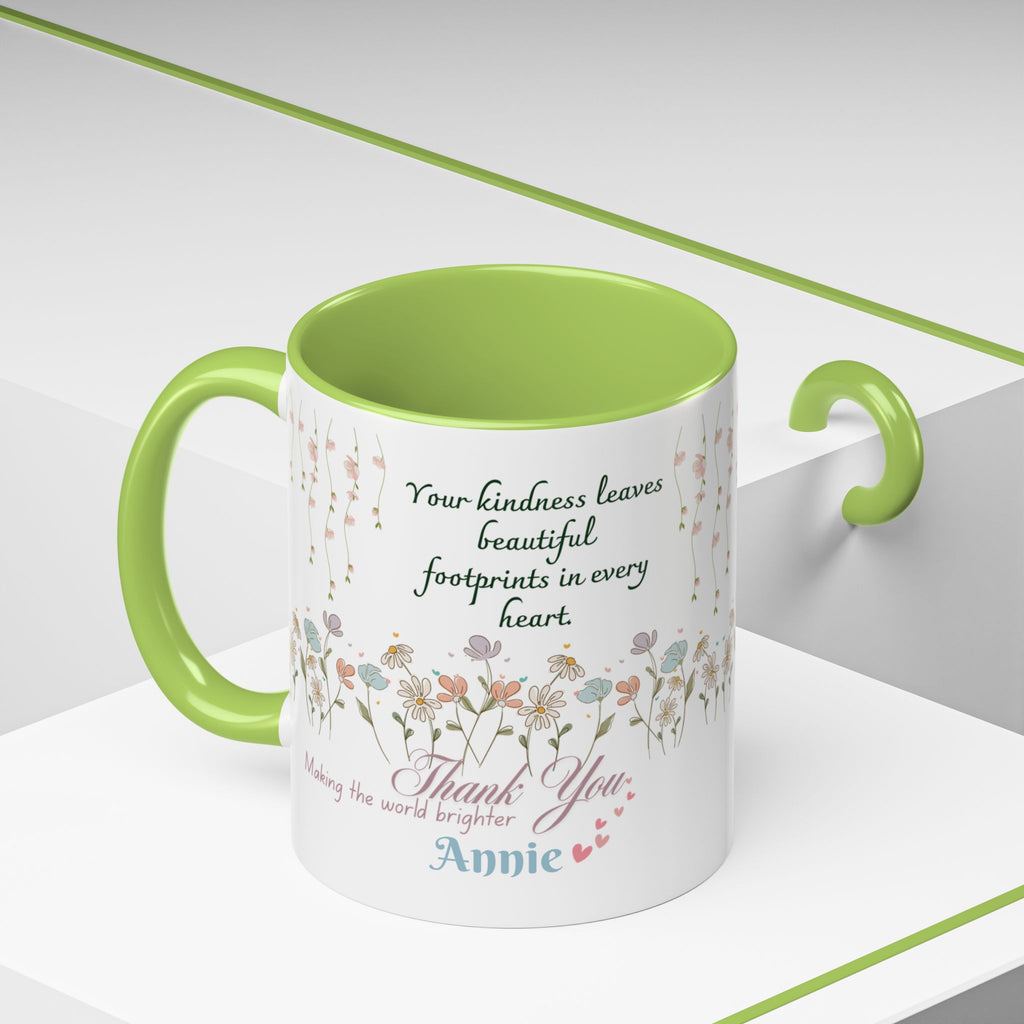 Custom Name for Thank You Coffee Mug | Personalized  Grateful Floral Grateful Coffee Mug |  Gentle Remembrance 11oz | 15oz 2607033
