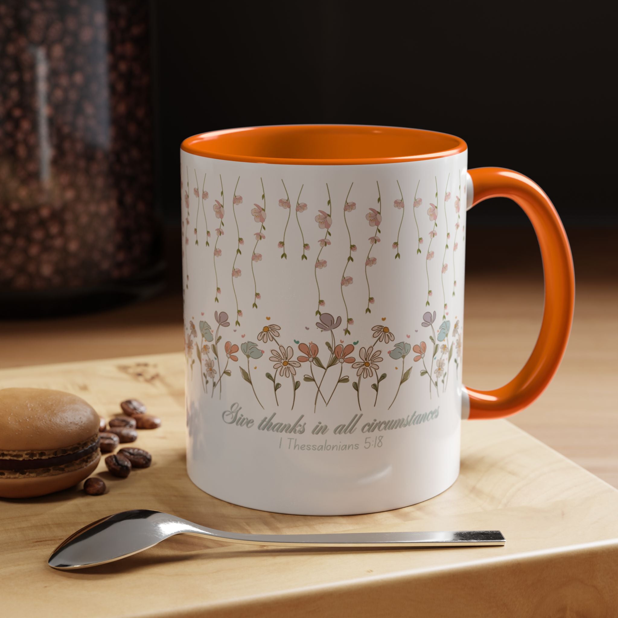 Custom Name for Thank You Coffee Mug | Personalized  Grateful Floral Grateful Coffee Mug |  Gentle Remembrance 11oz | 15oz 2607033
