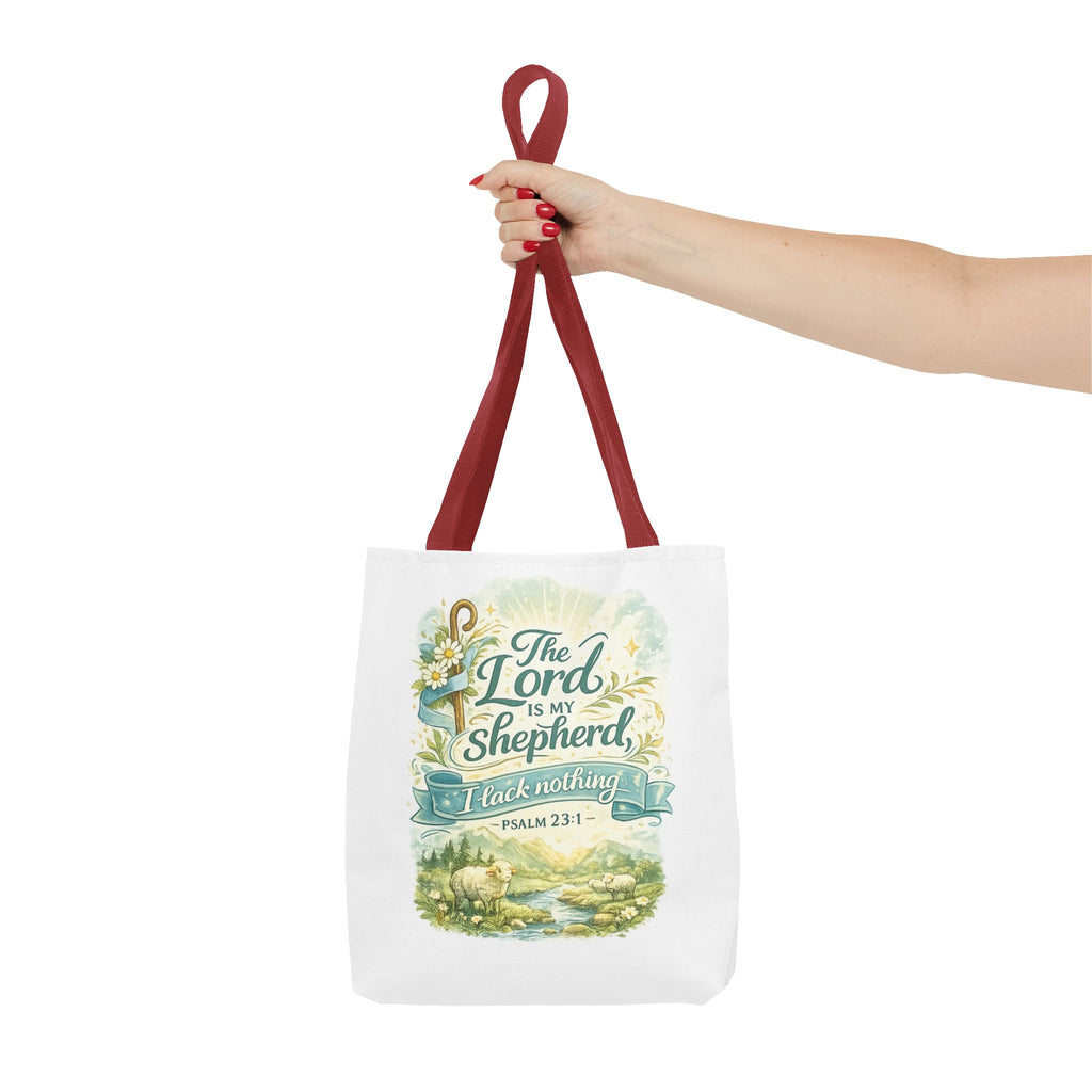 Floral Faith Tote Bag | The Lord Is My Shepherd | Psalm 23:1  4 Colors 2607043