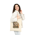 Faith Journey Canvas Tote Bag — "Made to Faith, Walk by Faith" Christian Floral Grocery Bag
