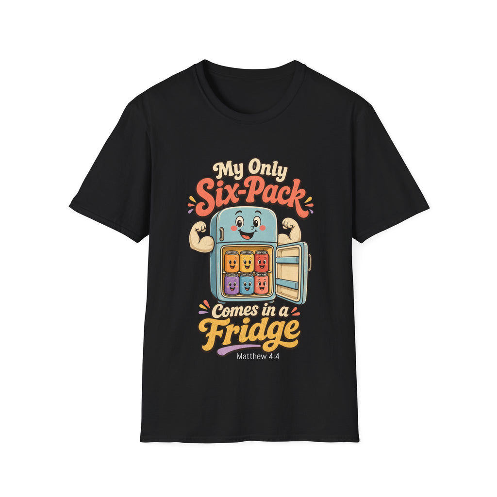 My Only Six-Pack Fridge T-Shirt | Cute Cartoon Refrigerator Design