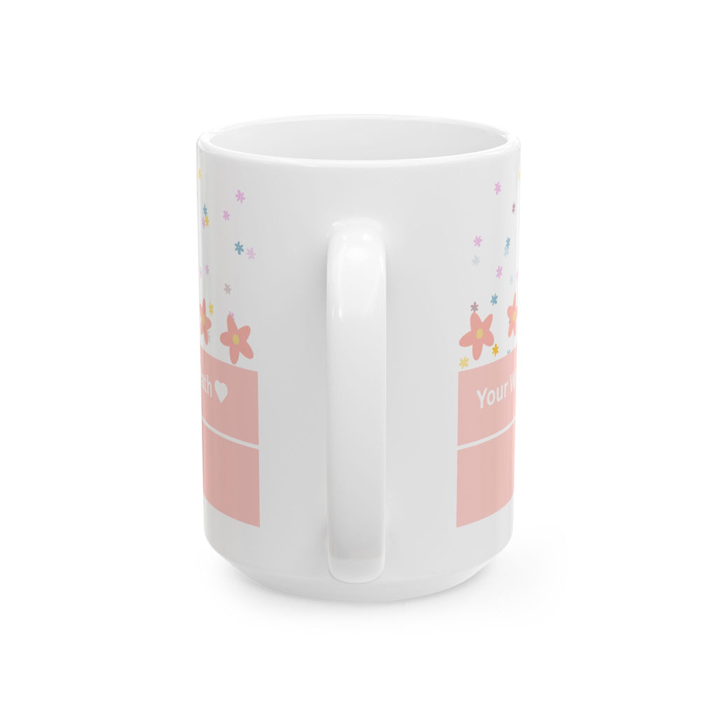 Inspirational Floral Psalm Mug - “Your Word Is A Lamp For My Feet” Ceramic Coffee Cup
