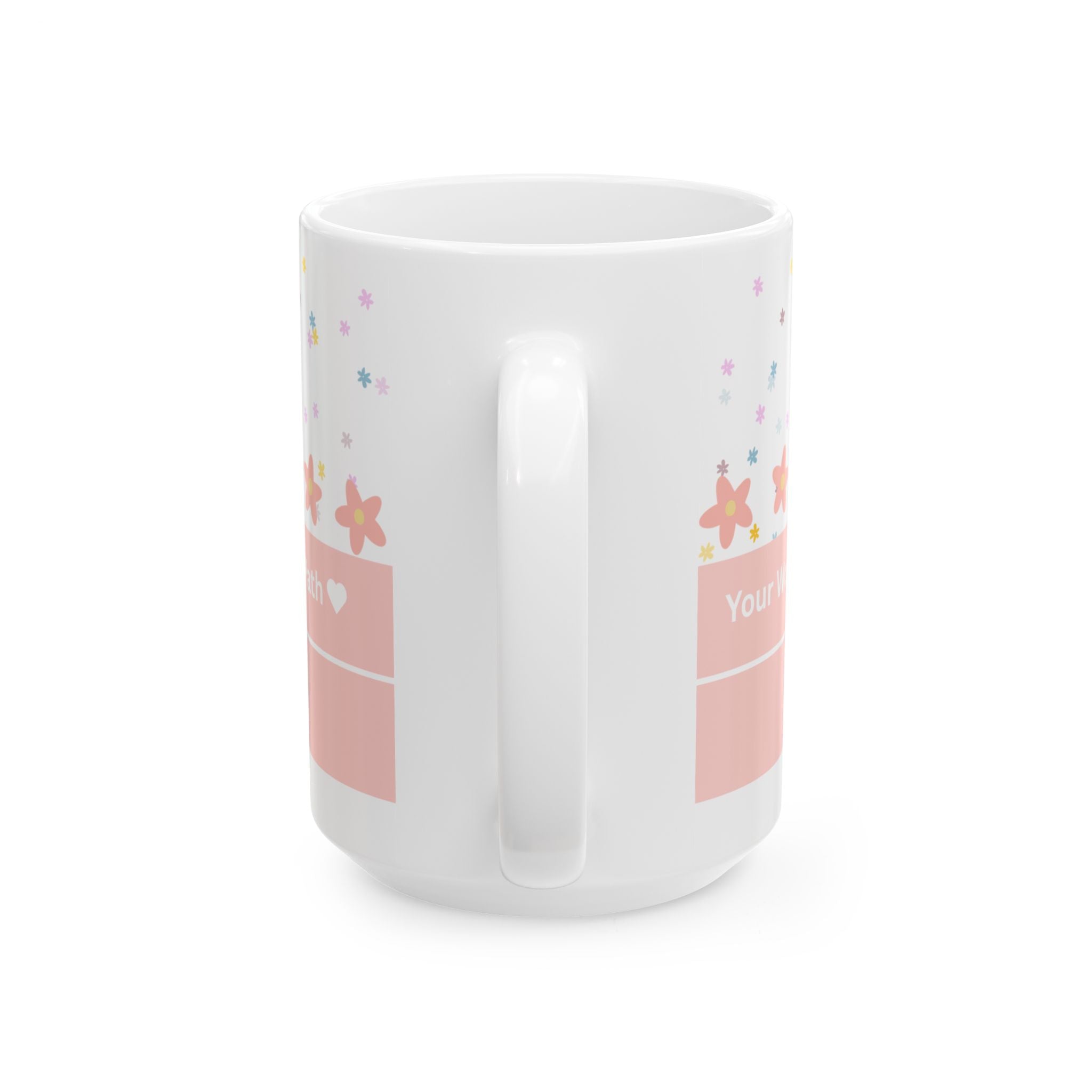 Inspirational Floral Psalm Mug - “Your Word Is A Lamp For My Feet” Ceramic Coffee Cup