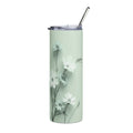 Christian Floral 20oz Stainless Tumbler | Believeth On Me Shall Never Thirst (John 6:35) 2607049