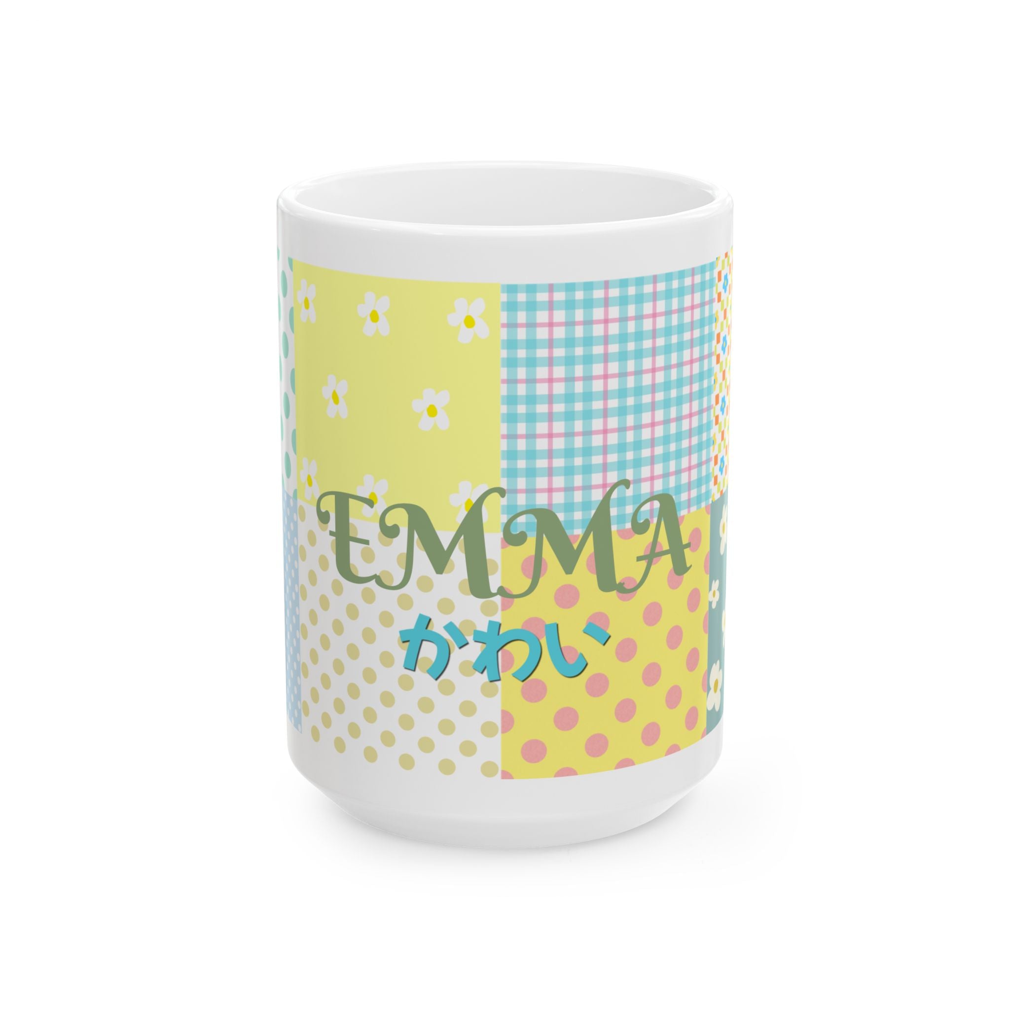 Custom Floral For Thank You Ceramic Coffee Mug   | Love Leaves Beautiful Marks | Memorial Coffee Cup (11oz, 15oz) 2607035