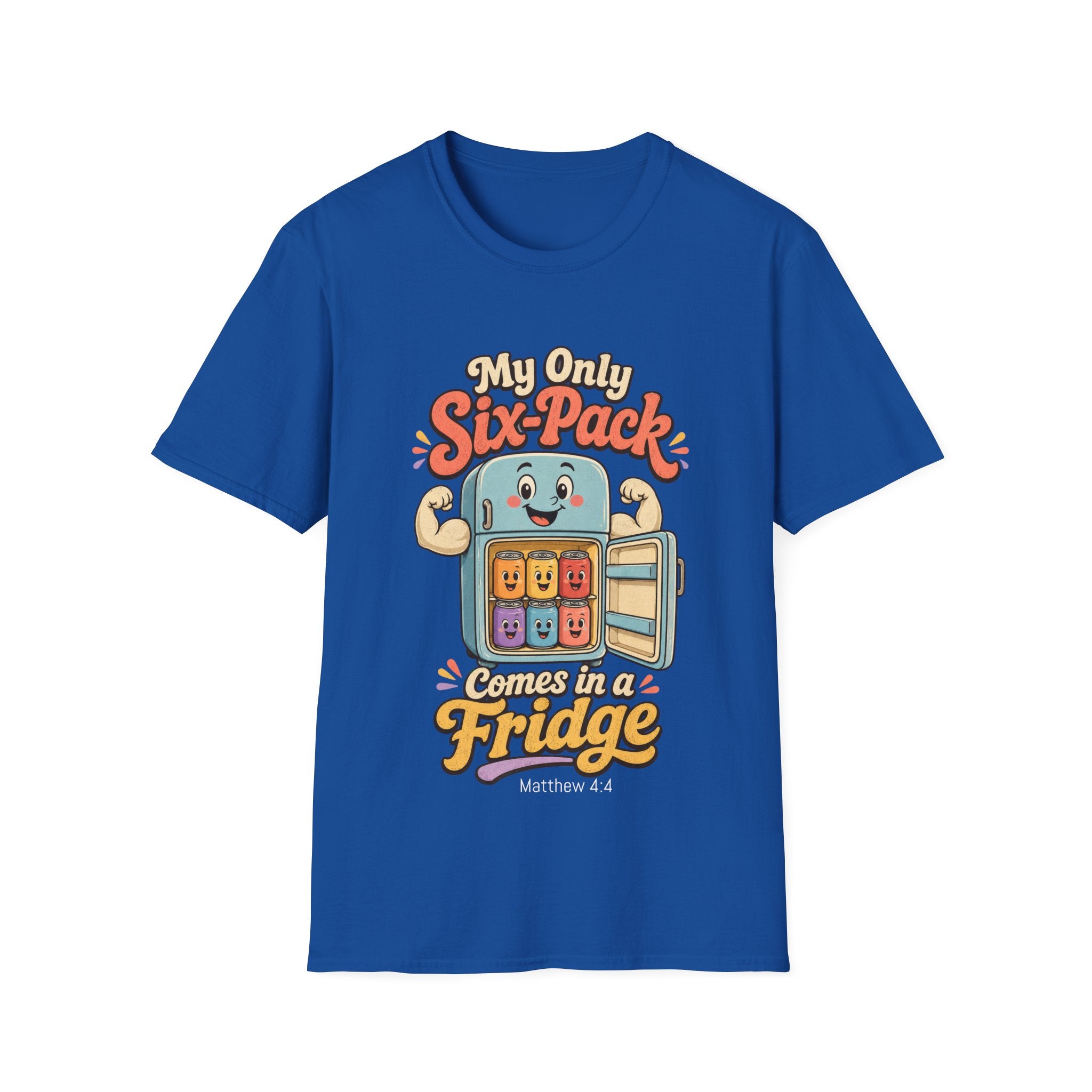 My Only Six-Pack Fridge T-Shirt | Cute Cartoon Refrigerator Design 2607018