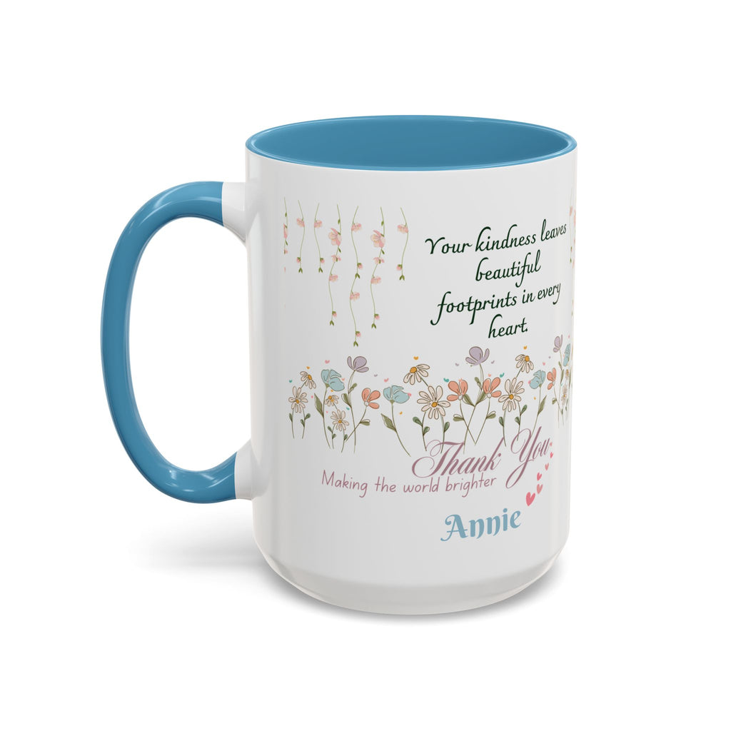 Custom Name for Thank You Coffee Mug | Personalized  Grateful Floral Grateful Coffee Mug |  Gentle Remembrance 11oz | 15oz 2607033
