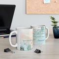 Custom Name with Gratitude Floral Ceramic Coffee Mug | Personalized for Thank You Coffee Mug (11oz, 15oz) 2607034