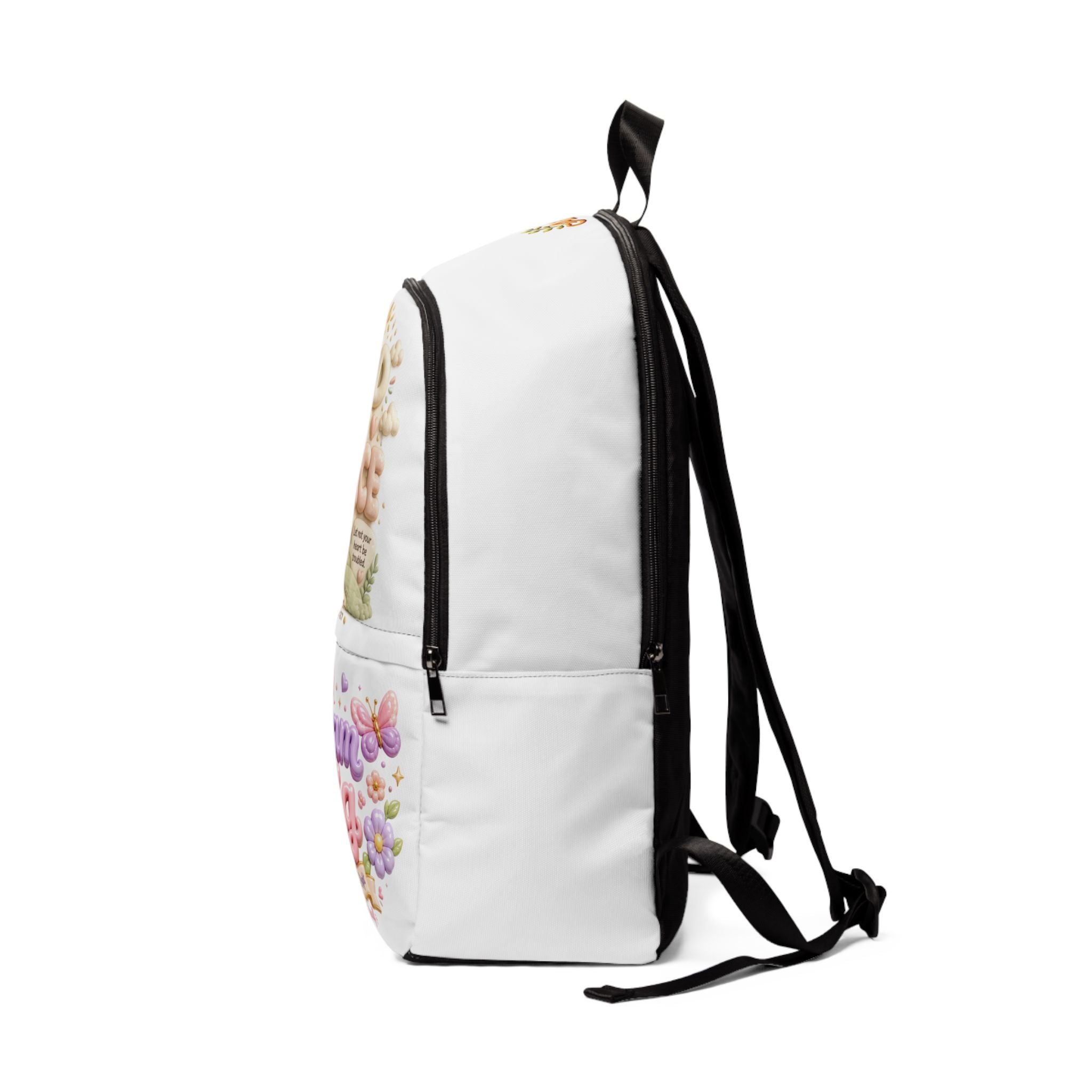 God Is My Peace Dream Big floral backpack | Christian inspirational backpack