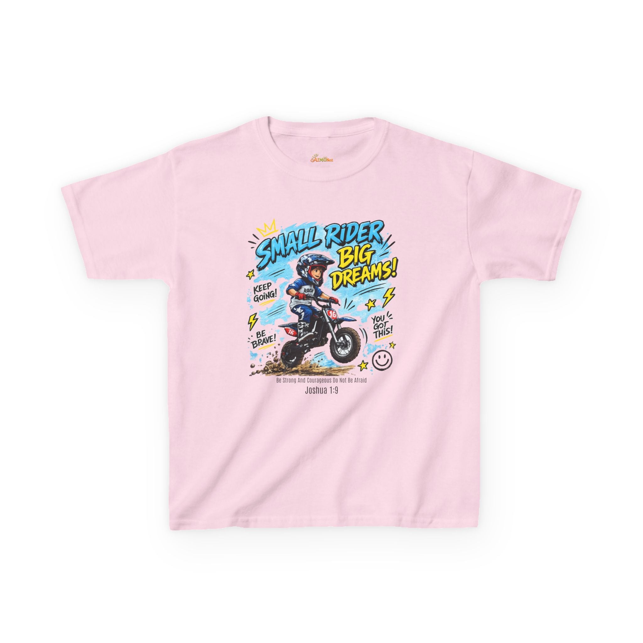 Kids Tee — "Small Rider, Big Dreams" Motorcycle Graphic Shirt 2607013