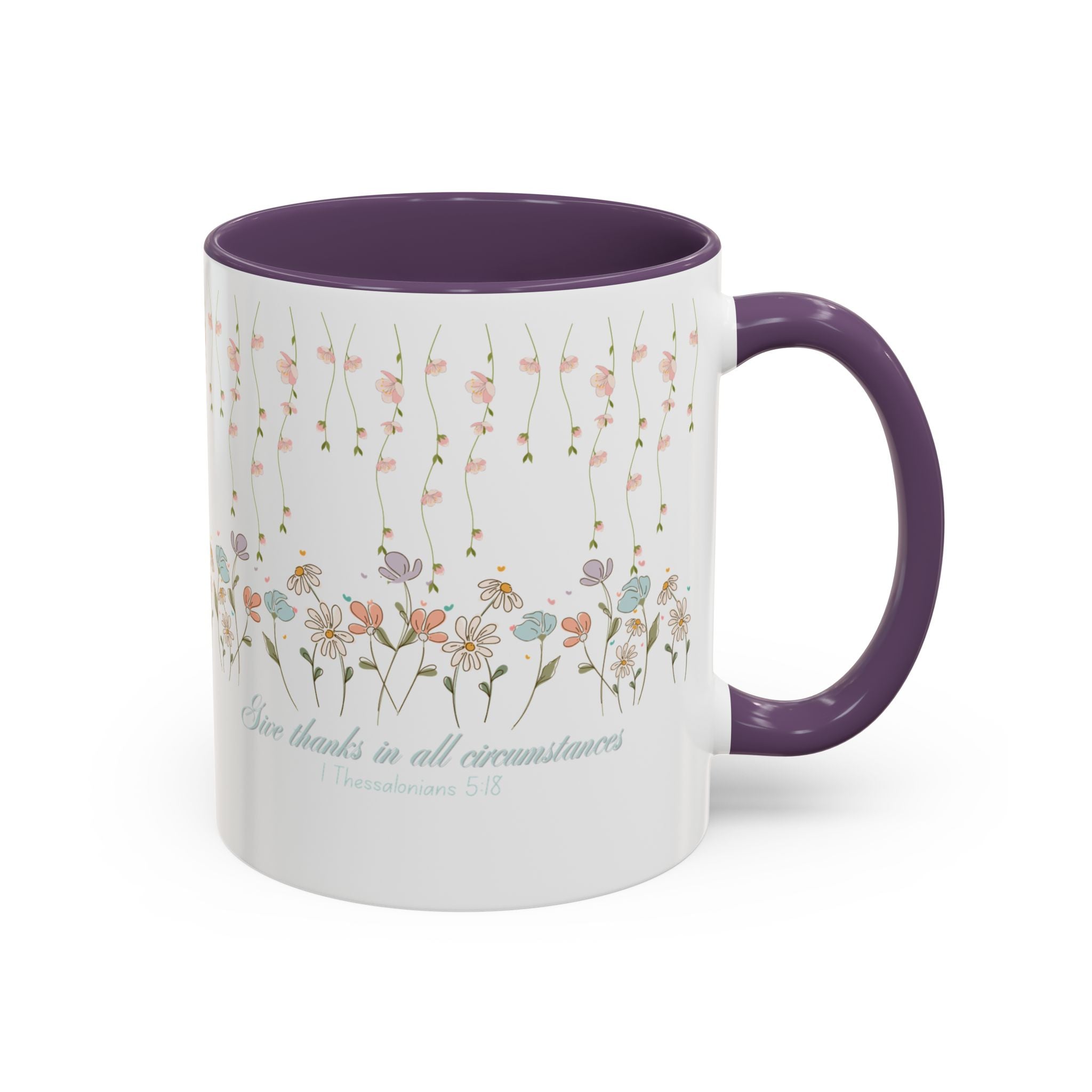 Custom Name for Thank You Coffee Mug | Personalized  Grateful Floral Grateful Coffee Mug |  Gentle Remembrance 11oz | 15oz 2607033