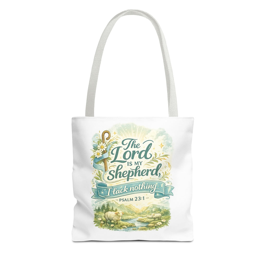 Floral Faith Tote Bag | The Lord Is My Shepherd | Psalm 23:1  4 Colors 2607043