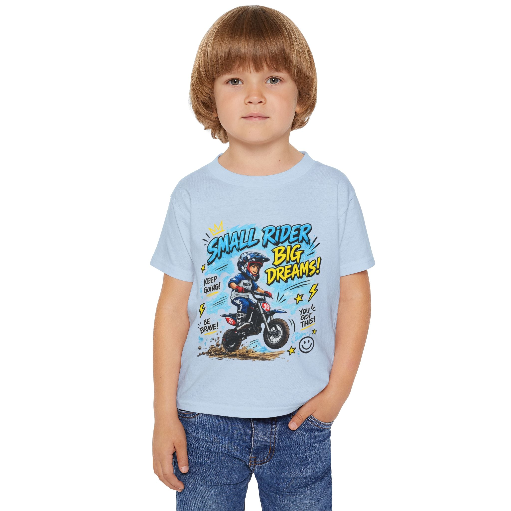Toddler T-Shirt | Small Rider Big Dreams | Motorcycle Graphic Tee for Kids 2607041