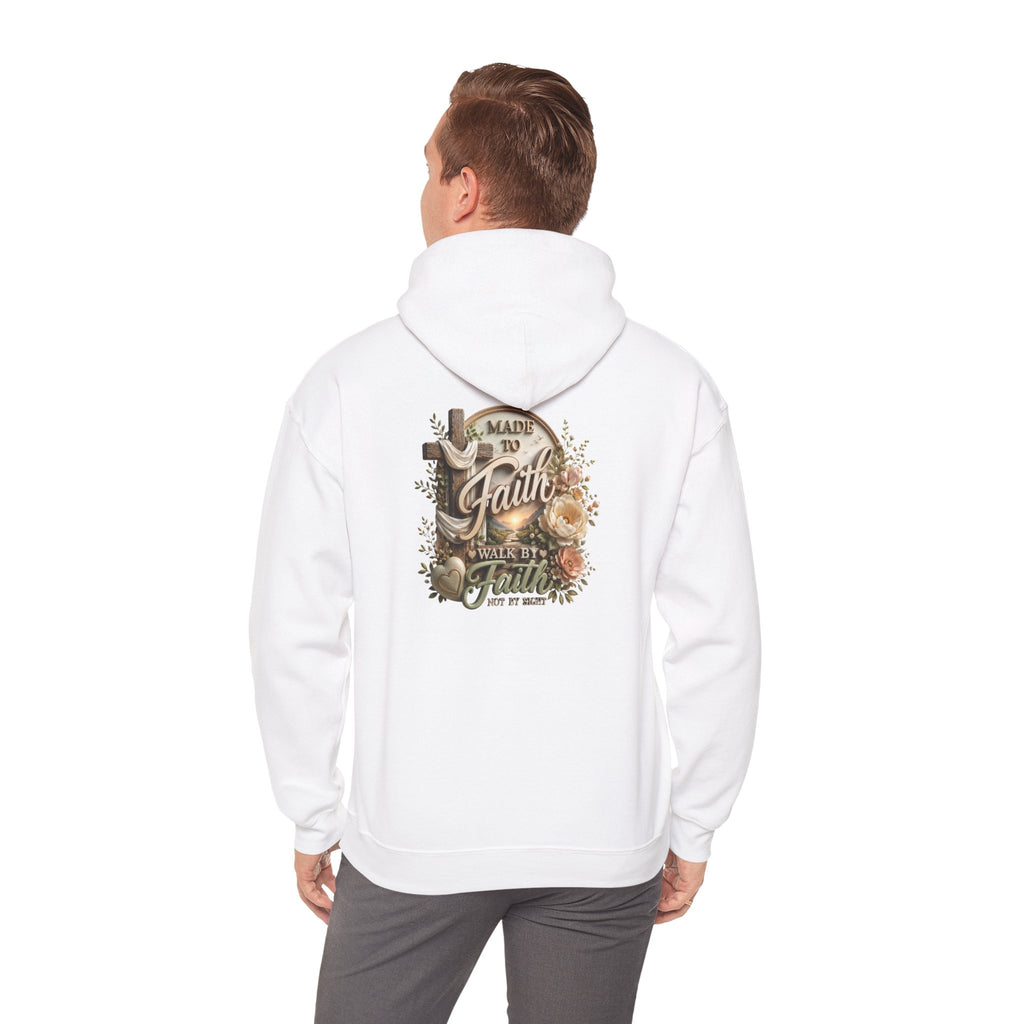 Trust in Faith hoodie | Rustic floral typography sweatshirt