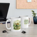 Be Strong and Courageous Lion | Christian Faith Warrior Design | Courage & Strength Bible Inspired Artwork | Mug — Nature  Illustration (11oz, 15oz)