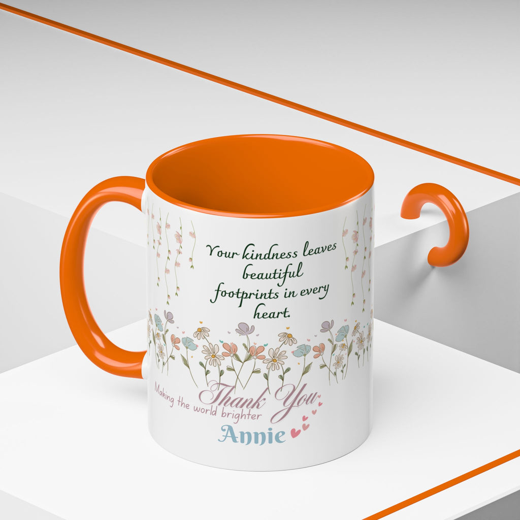 Custom Name for Thank You Coffee Mug | Personalized  Grateful Floral Grateful Coffee Mug |  Gentle Remembrance 11oz | 15oz 2607033
