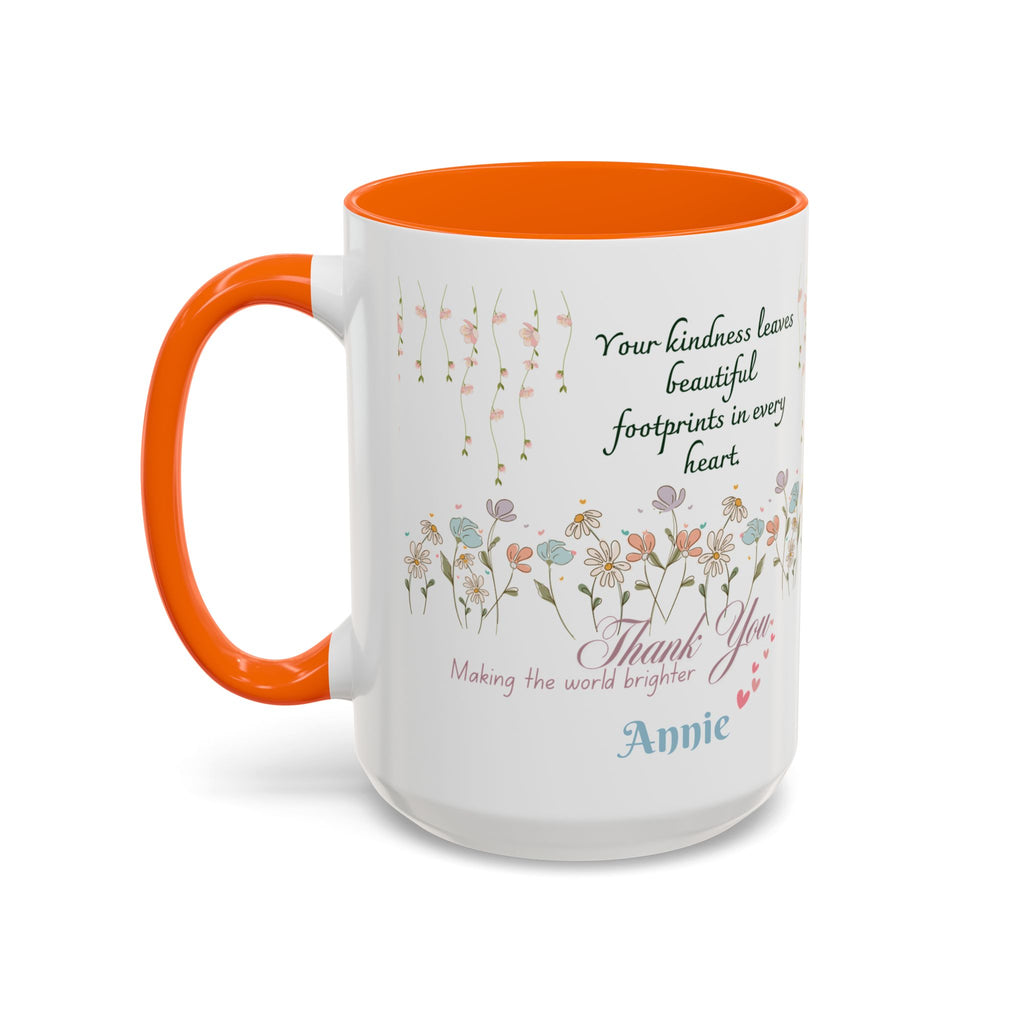 Custom Name for Thank You Coffee Mug | Personalized  Grateful Floral Grateful Coffee Mug |  Gentle Remembrance 11oz | 15oz 2607033