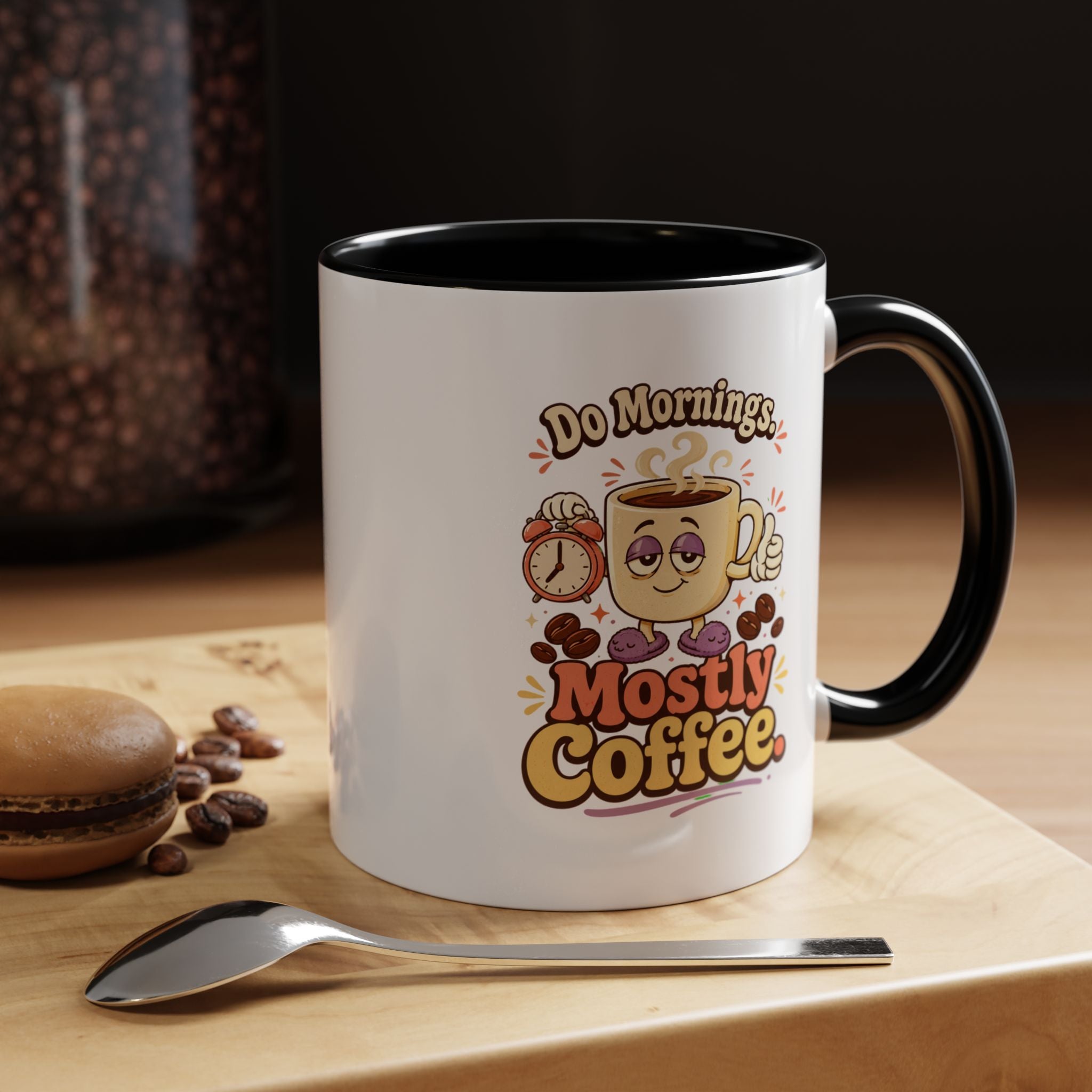 Do Mornings Mostly Coffee Accent Mug — Funny Coffee Lover Gift (11/15oz) 2607039