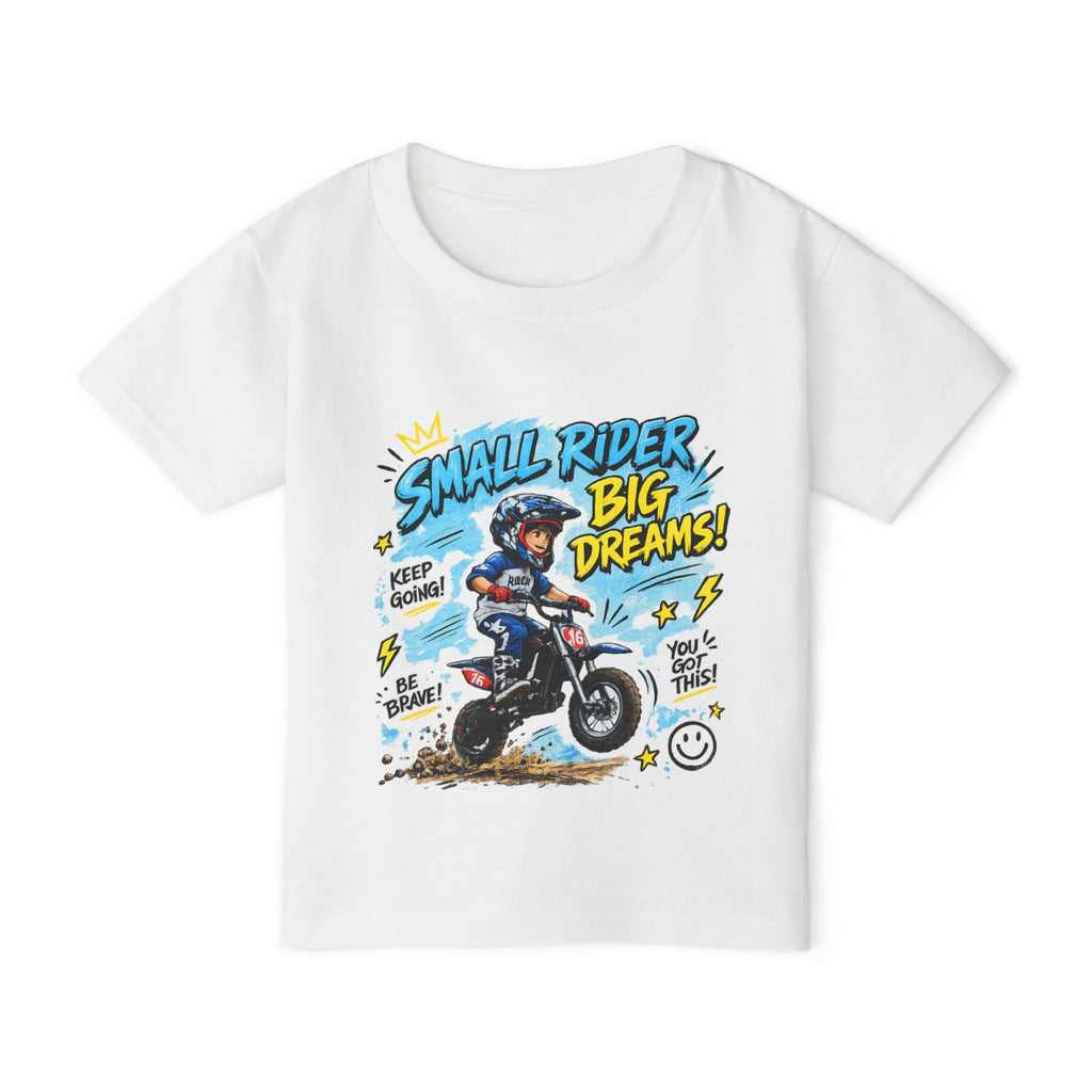 Toddler T-Shirt | Small Rider Big Dreams | Motorcycle Graphic Tee for Kids 2607041
