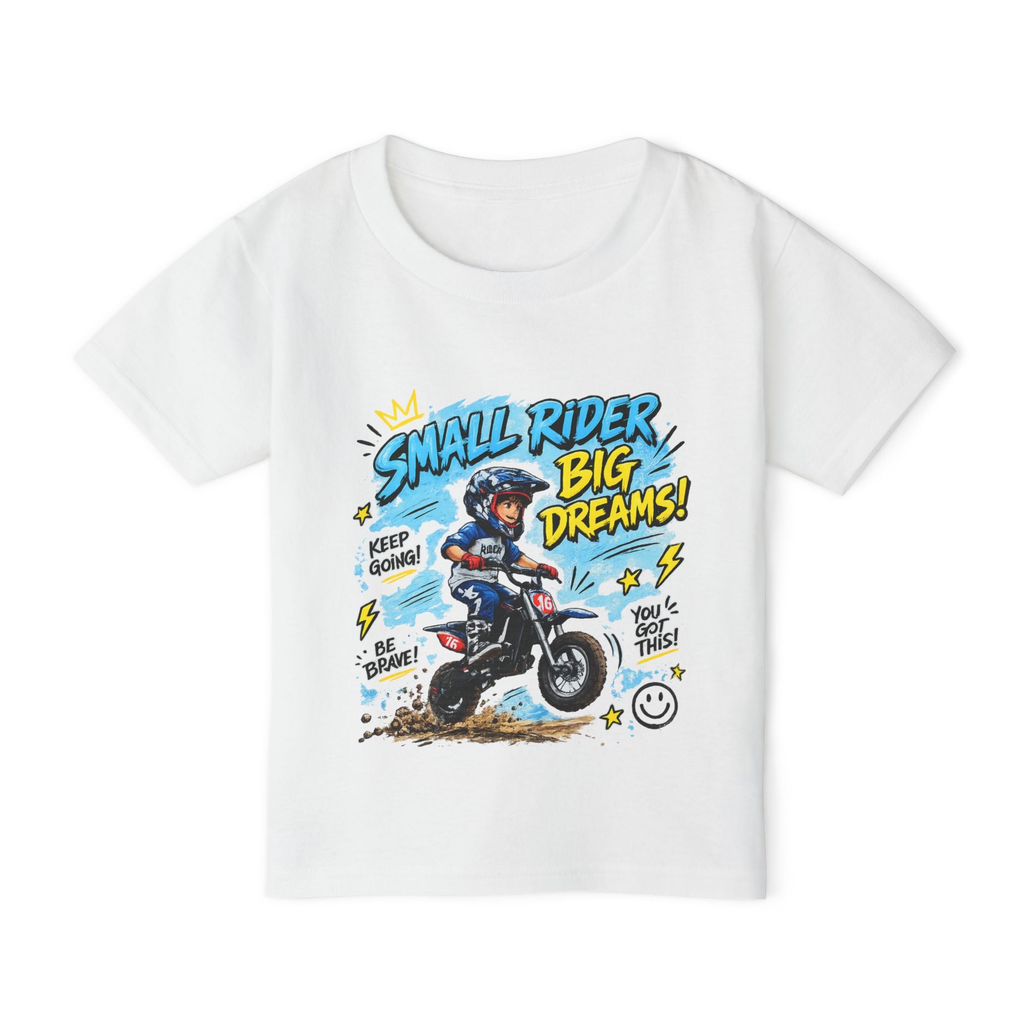 Toddler T-Shirt | Small Rider Big Dreams | Motorcycle Graphic Tee for Kids 2607041