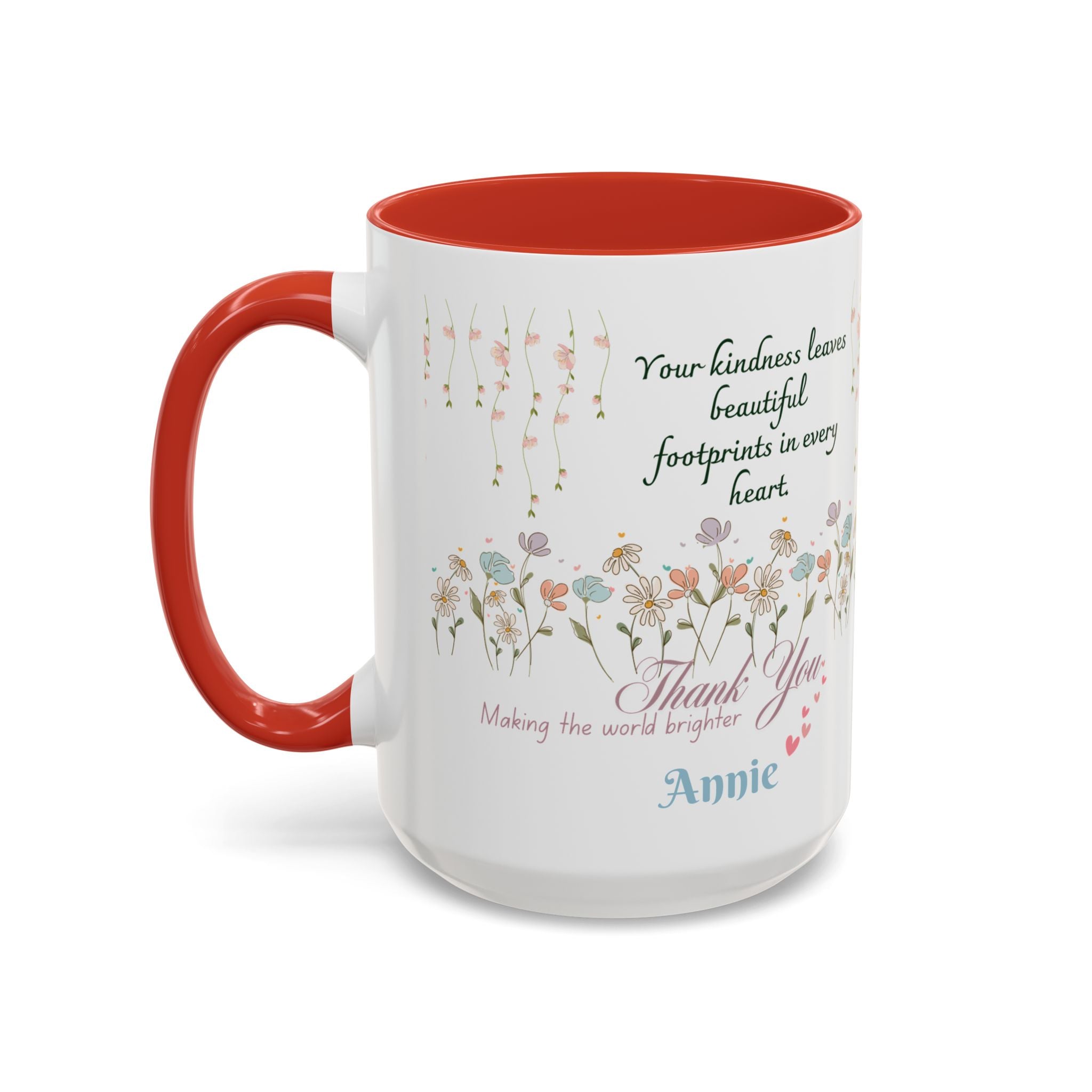 Custom Name for Thank You Coffee Mug | Personalized  Grateful Floral Grateful Coffee Mug |  Gentle Remembrance 11oz | 15oz 2607033
