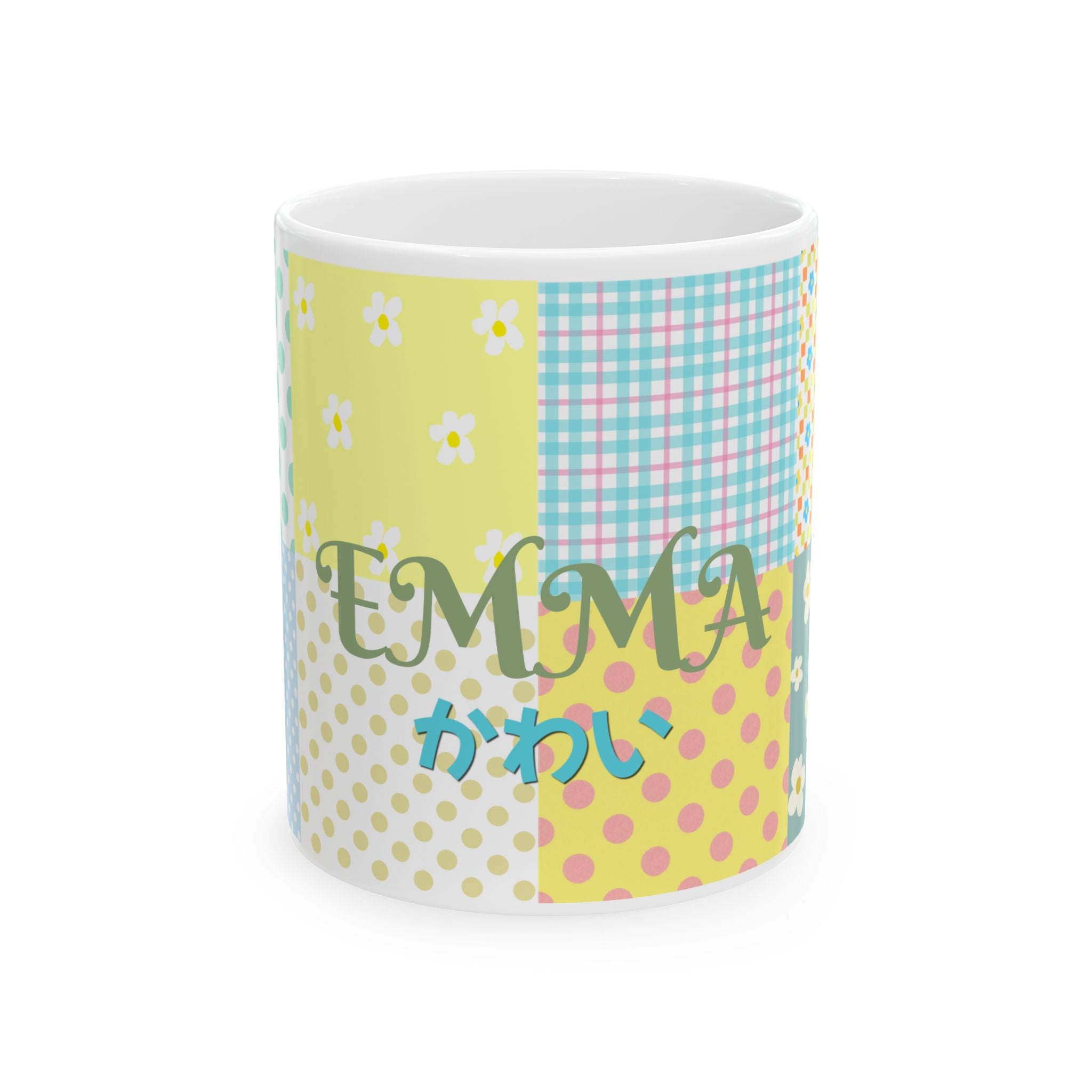 Custom Floral For Thank You Ceramic Coffee Mug   | Love Leaves Beautiful Marks | Memorial Coffee Cup (11oz, 15oz) 2607035