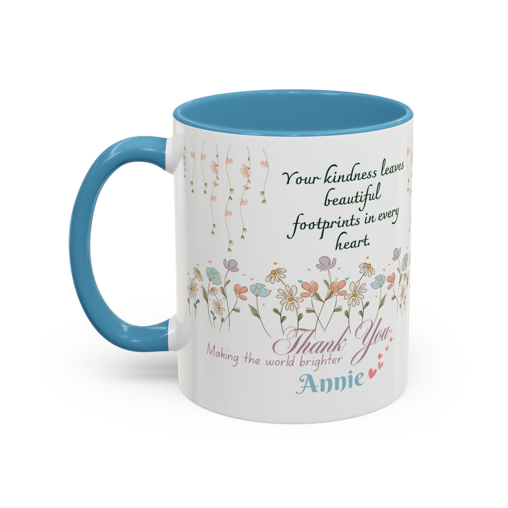 Custom Name for Thank You Coffee Mug | Personalized  Grateful Floral Grateful Coffee Mug |  Gentle Remembrance 11oz | 15oz 2607033