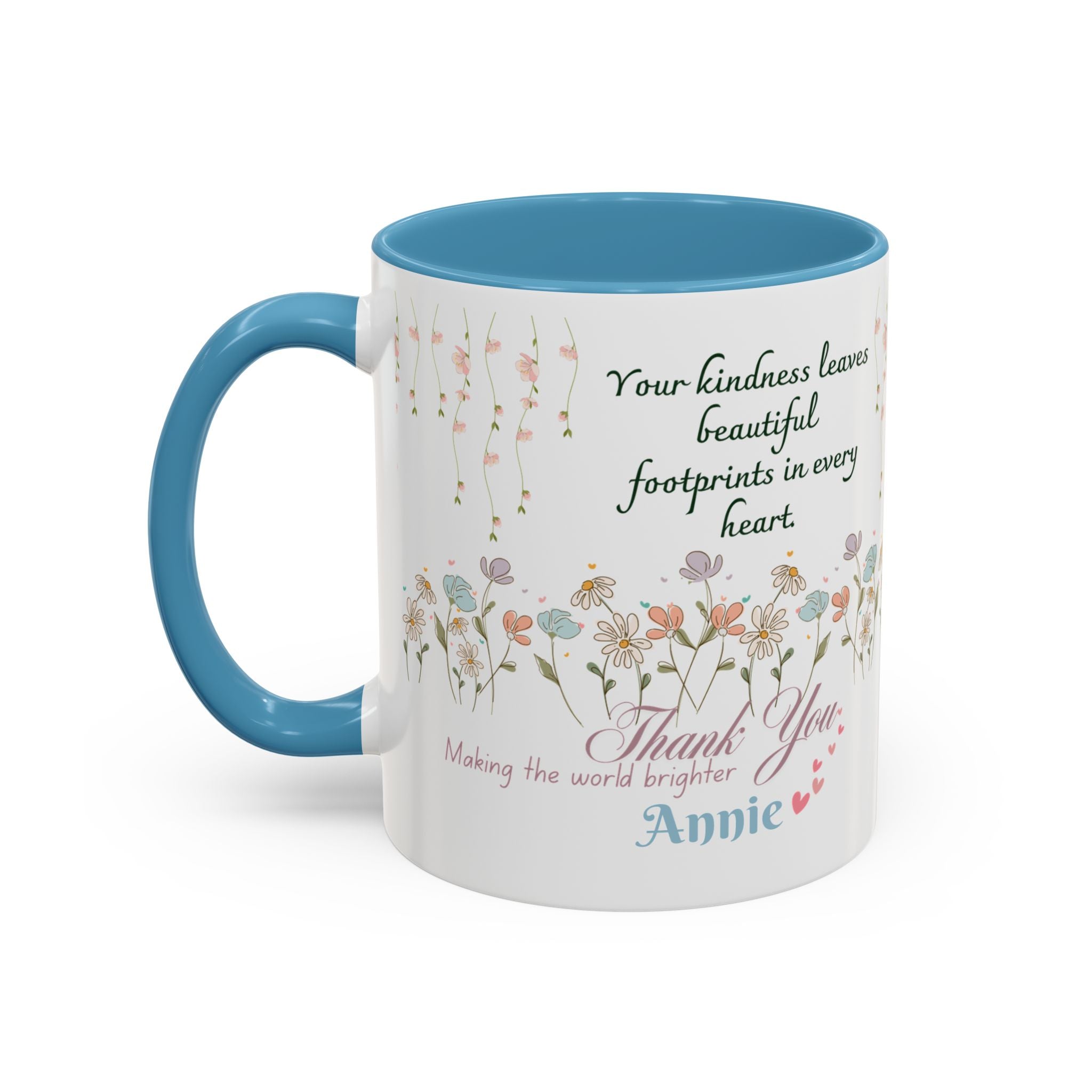 Custom Name for Thank You Coffee Mug | Personalized  Grateful Floral Grateful Coffee Mug |  Gentle Remembrance 11oz | 15oz 2607033