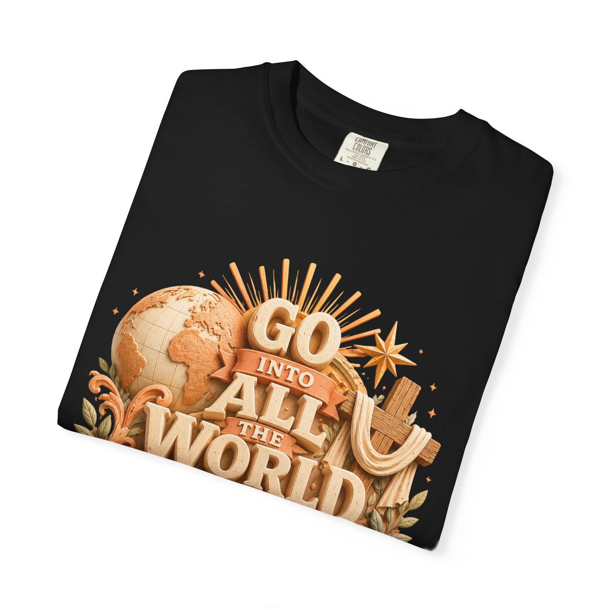 T-Shirt — "Go Into All the World and Preach the Gospel" Christian Mission Tee