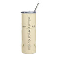Christian Floral 20oz Stainless Tumbler | Believeth On Me Shall Never Thirst (John 6:35) - Yellow 2607052