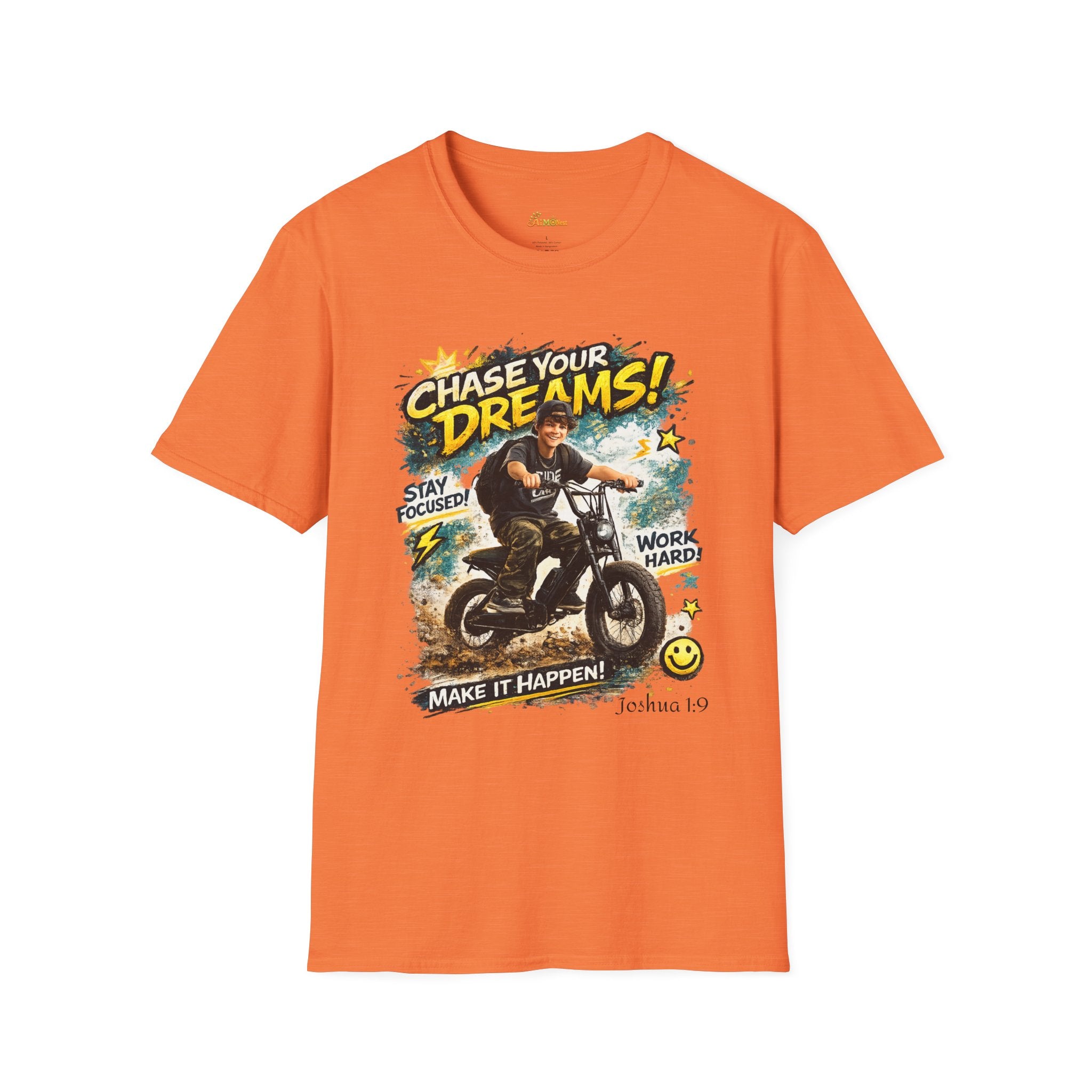 Chase Your Dreams Motorcycle Rider T-Shirt | Motivational Graphic Tee