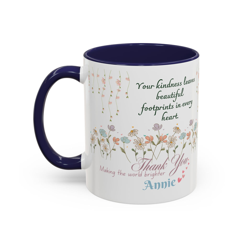 Custom Name for Thank You Coffee Mug | Personalized  Grateful Floral Grateful Coffee Mug |  Gentle Remembrance 11oz | 15oz 2607033