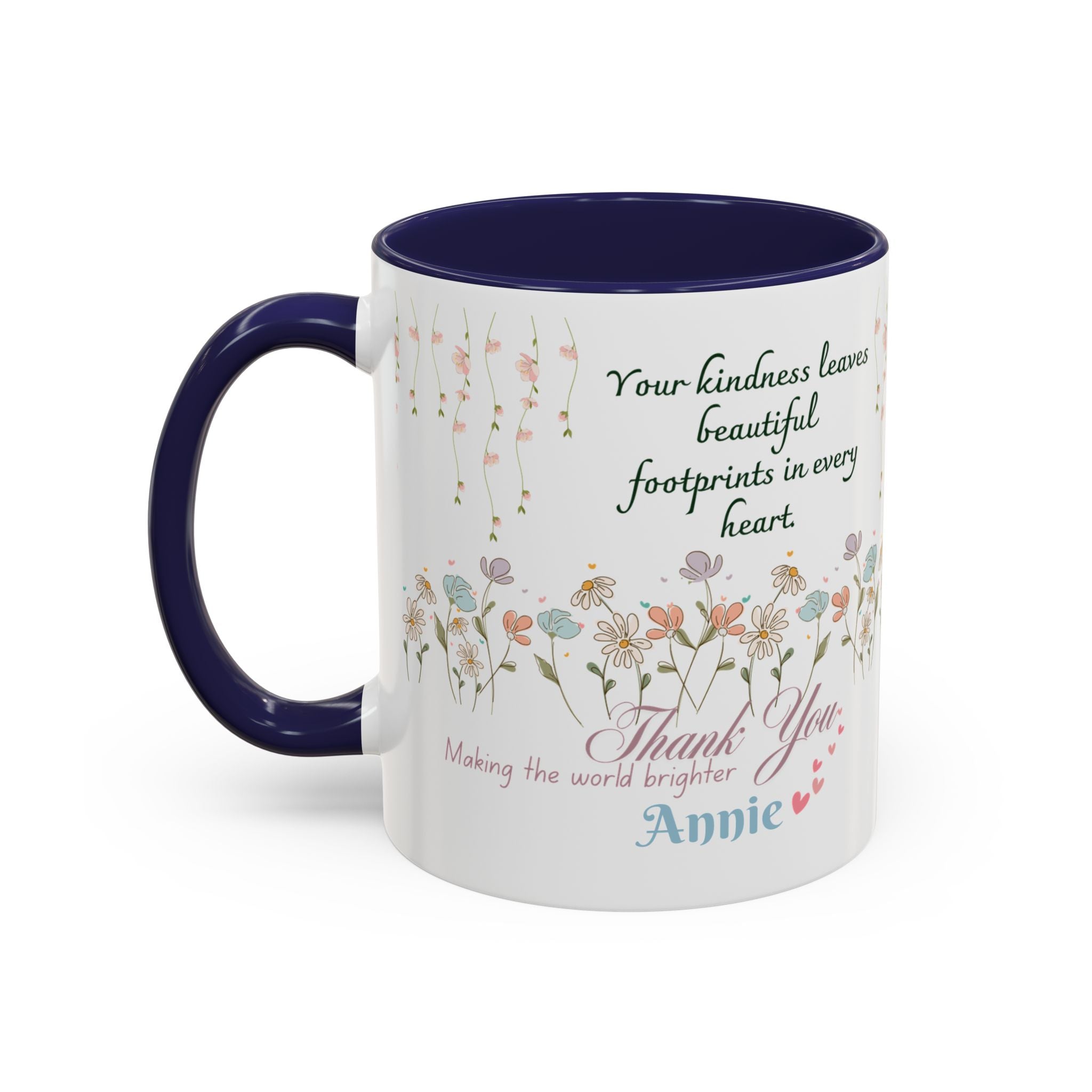 Custom Name for Thank You Coffee Mug | Personalized  Grateful Floral Grateful Coffee Mug |  Gentle Remembrance 11oz | 15oz 2607033