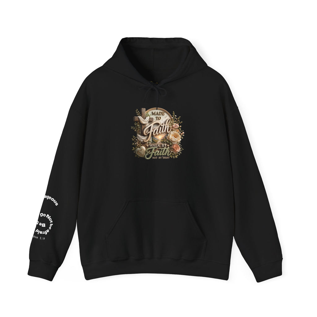 Faith Over Fear hoodie | Christian scripture floral design