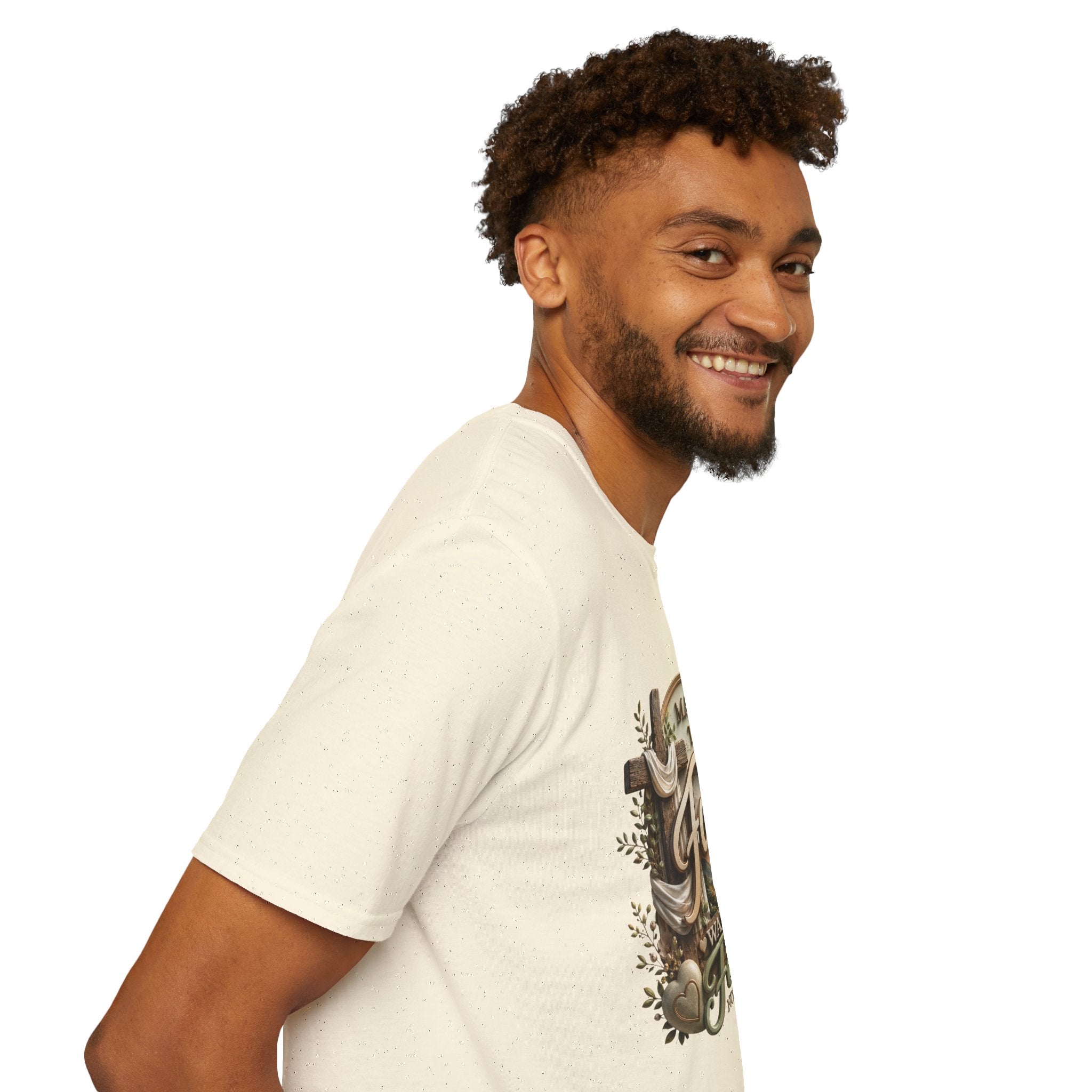 Made to Faith T-Shirt | Christian Cross Floral Scripture Tee 2607007