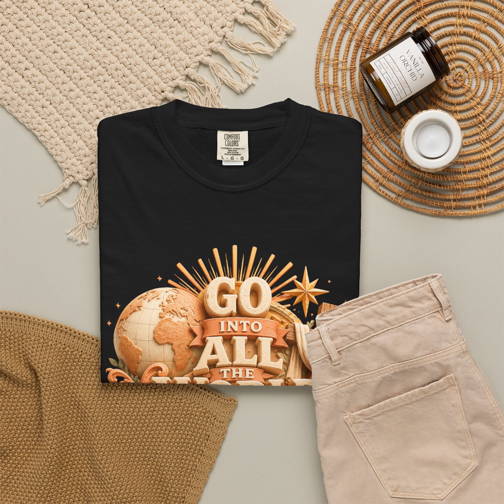 T-Shirt — "Go Into All the World and Preach the Gospel" Christian Mission Tee