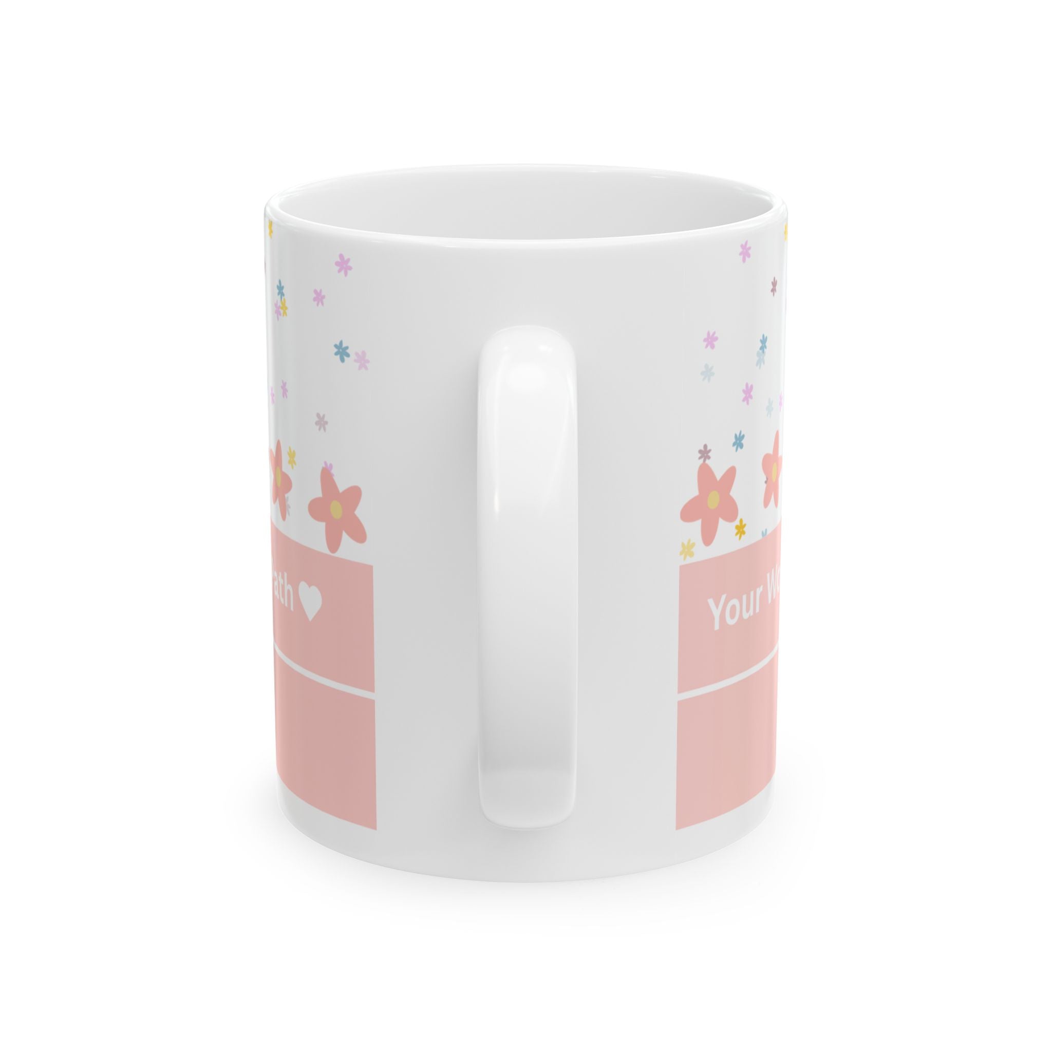 Inspirational Floral Psalm Mug - “Your Word Is A Lamp For My Feet” Ceramic Coffee Cup