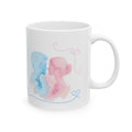 Ceramic Mug - Cute Pastel Couple Love Design (11oz, 15oz)