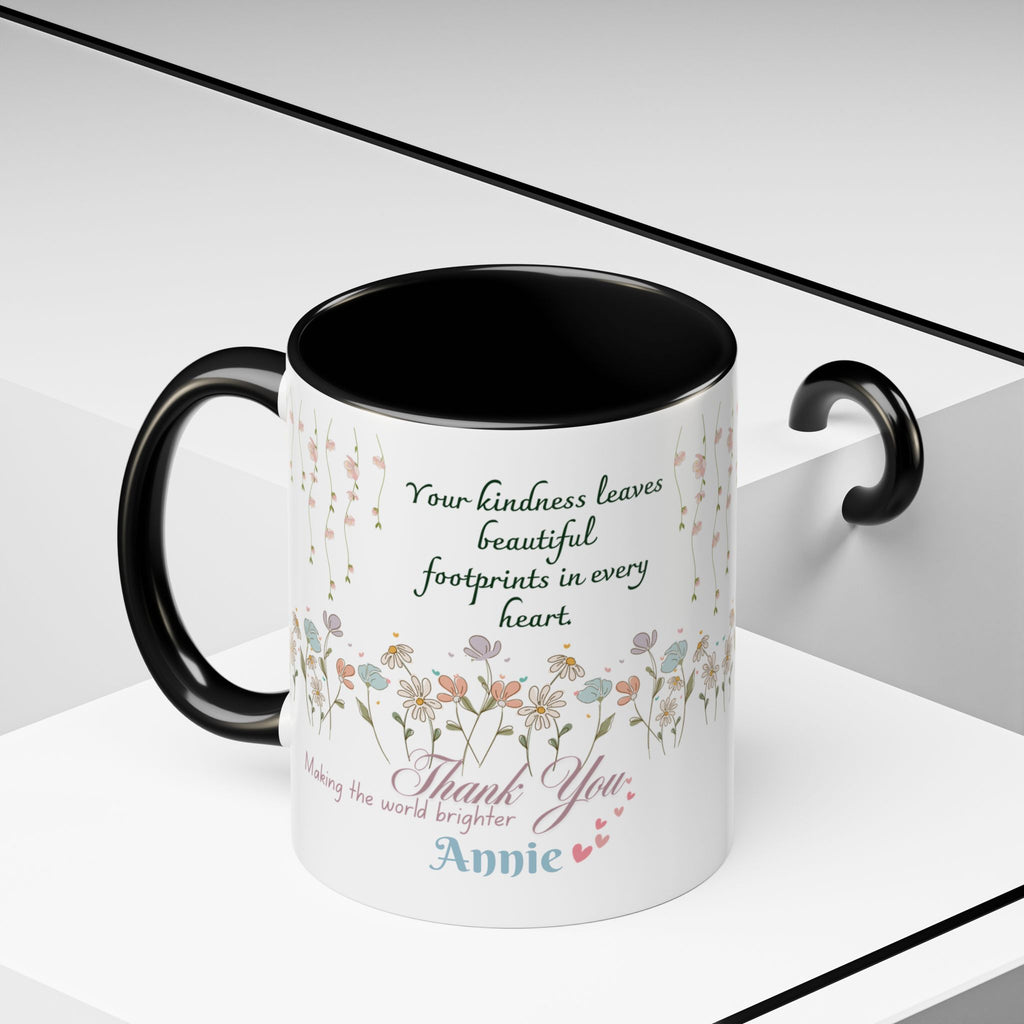 Custom Name for Thank You Coffee Mug | Personalized  Grateful Floral Grateful Coffee Mug |  Gentle Remembrance 11oz | 15oz 2607033
