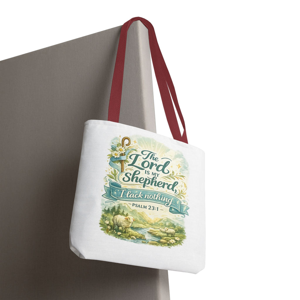 Floral Faith Tote Bag | The Lord Is My Shepherd | Psalm 23:1  4 Colors 2607043