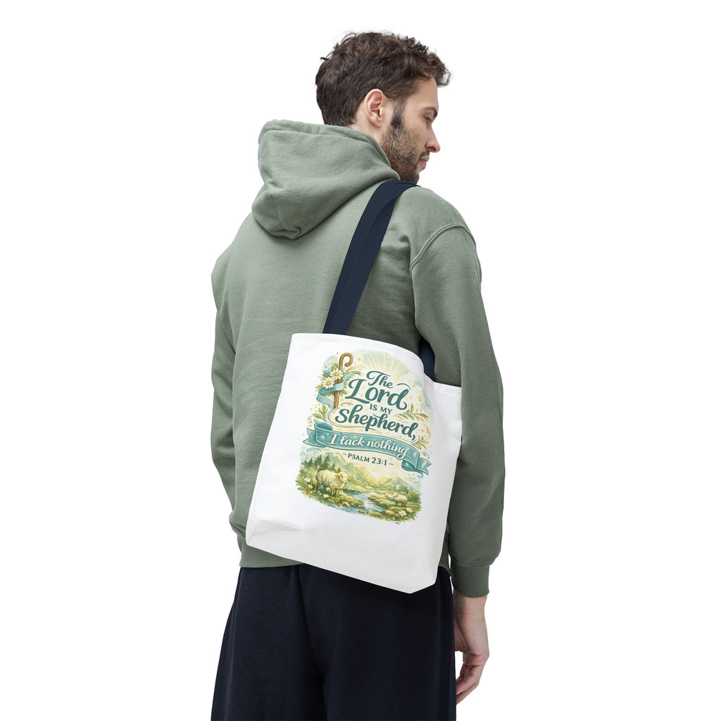 Floral Faith Tote Bag | The Lord Is My Shepherd | Psalm 23:1  4 Colors 2607043