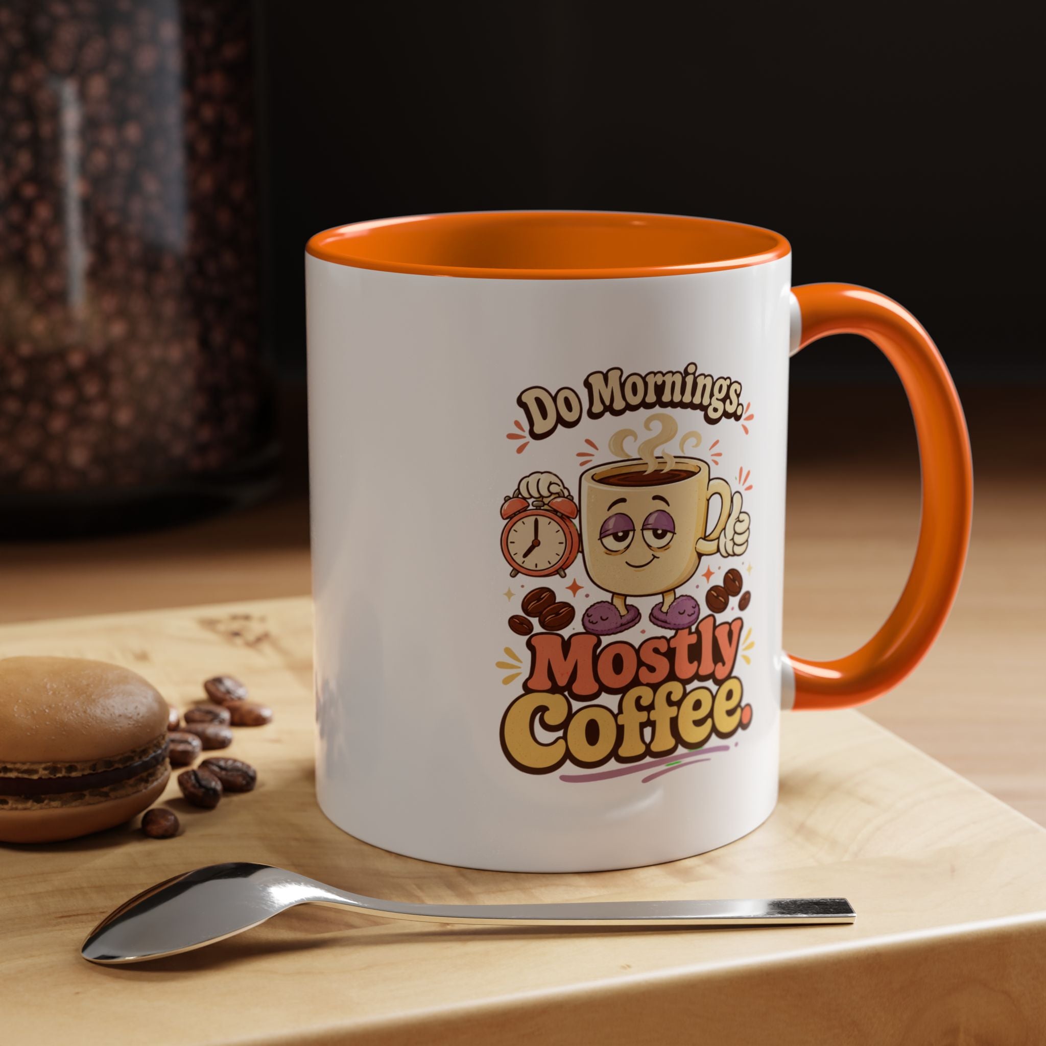 Do Mornings Mostly Coffee Accent Mug — Funny Coffee Lover Gift (11/15oz) 2607039