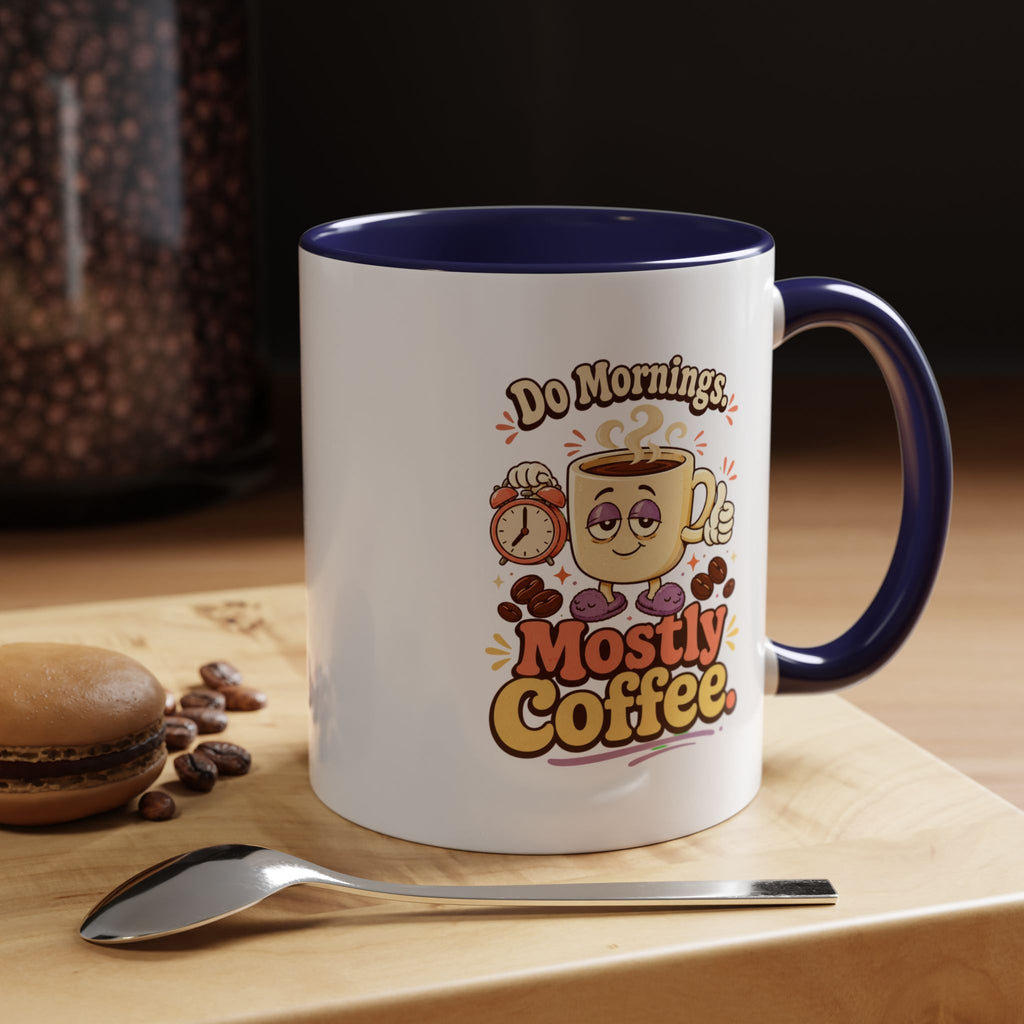 Do Mornings Mostly Coffee Accent Mug — Funny Coffee Lover Gift (11/15oz) 2607039