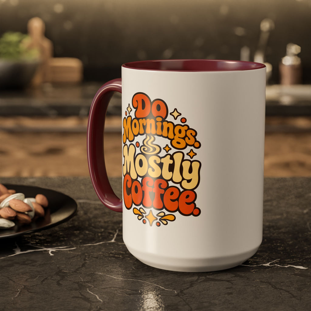 Inspirational Psalm 143:8 Coffee Mug — ‘Show Me The Way’ Retro Scripture Ceramic Mug (11oz/15oz)