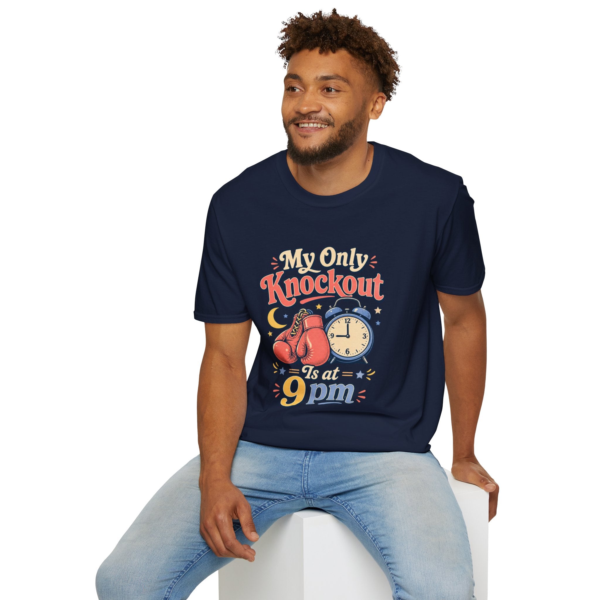 T Shirt | My Only Knockout Is at 9 PM | Retro Boxing Sleep Vibe