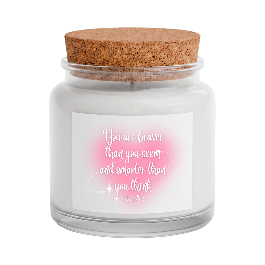 4-Piece Blush & Bloom Gift Set (Candle, Blanket, Crochet Bouquet, Bow Clip)