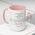 Custom Name For Thank You Coffee Mug | Personalized Grateful Floral Coffee Mug |  Gentle Remembrance 11oz | 15oz 2607033