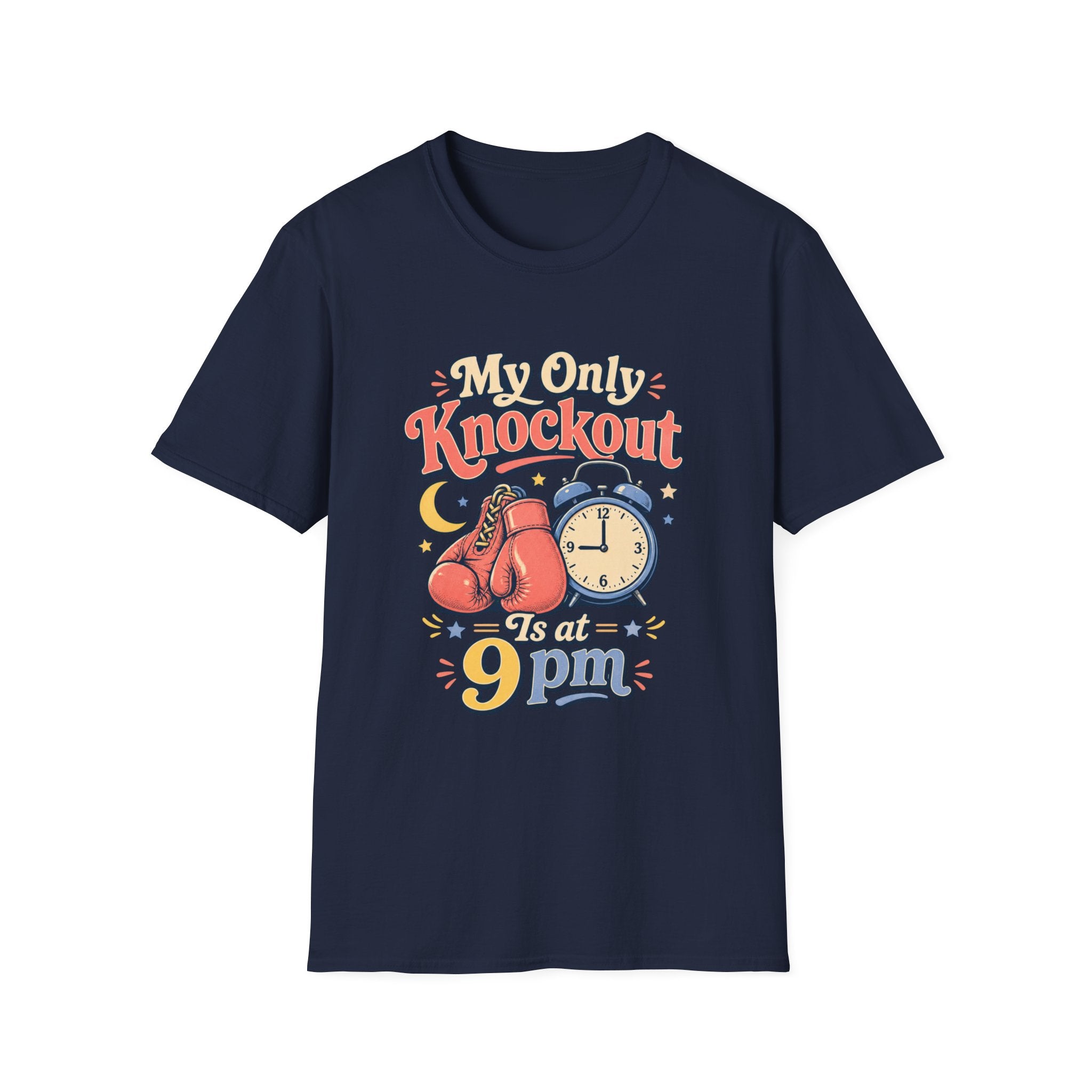 T Shirt | My Only Knockout Is at 9 PM | Retro Boxing Sleep Vibe
