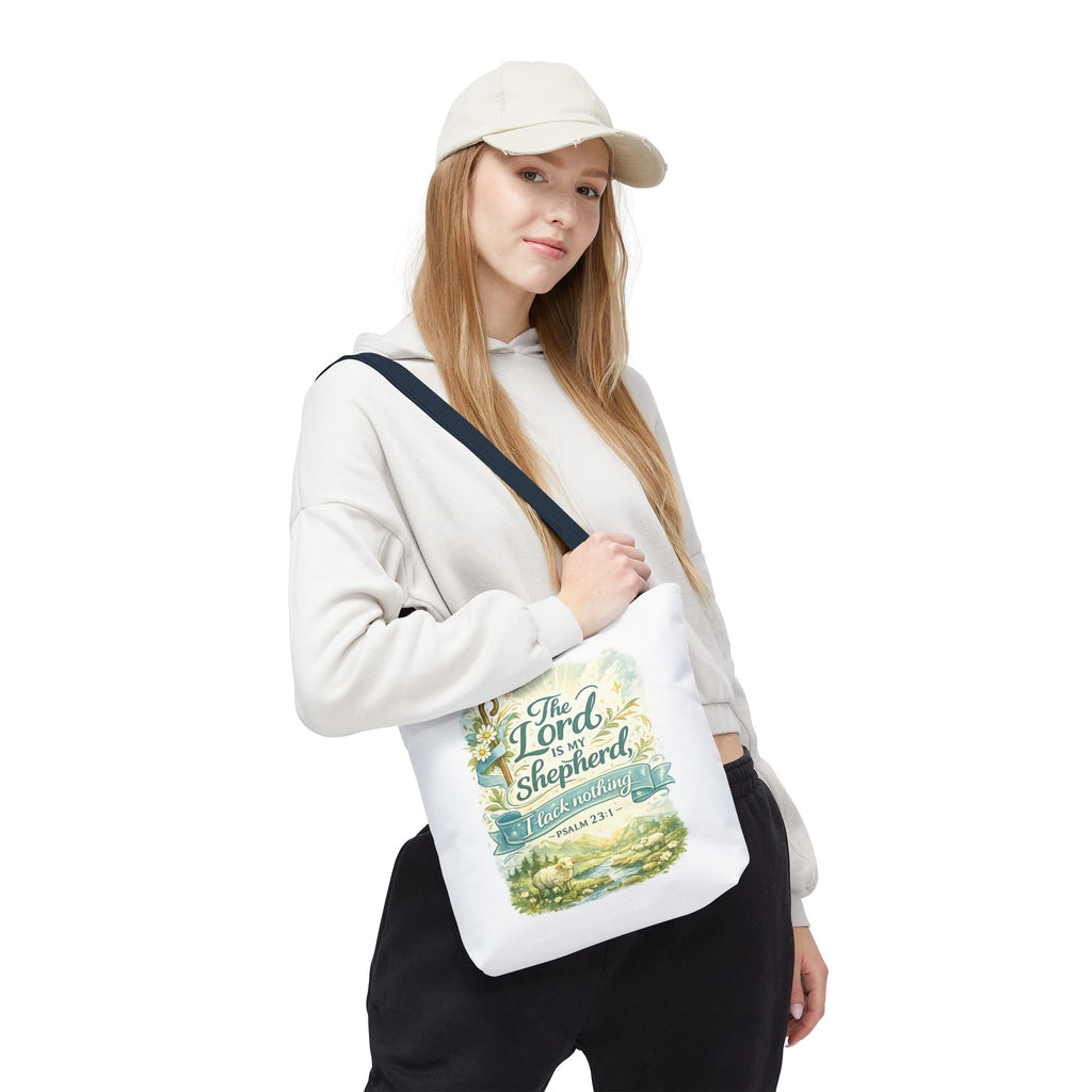 Floral Faith Tote Bag | The Lord Is My Shepherd | Psalm 23:1  4 Colors 2607043